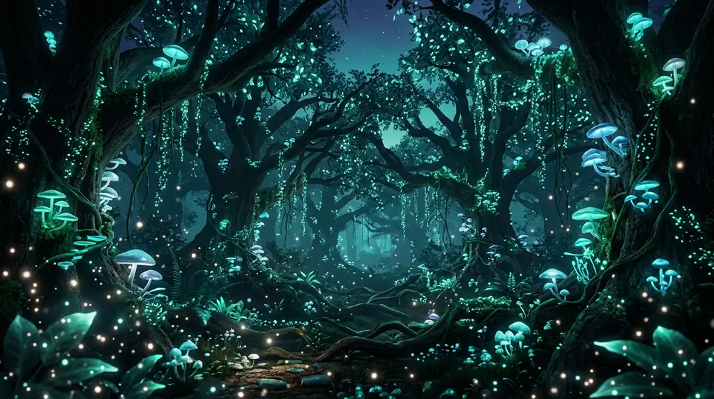 Glowing Twilight Forest